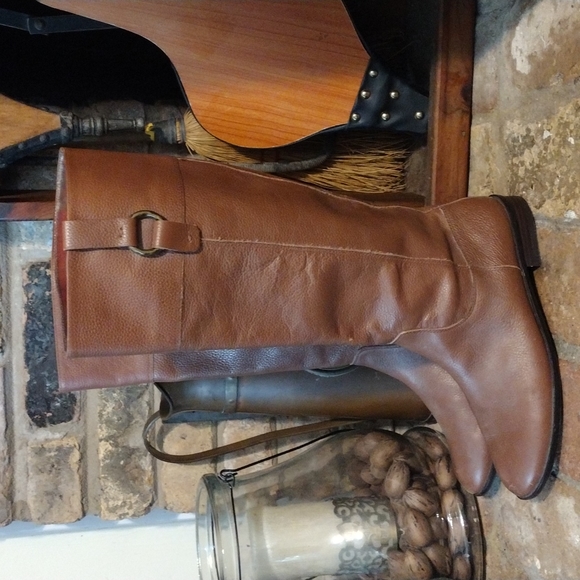 Banana Republic Knee High Leather Boots size 7.5M  Casual / preppy horse riding - Picture 3 of 8